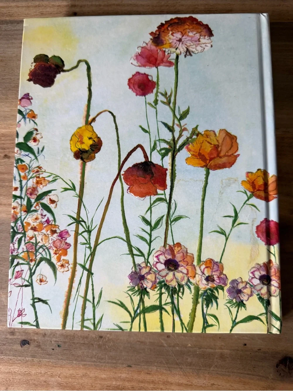 Floral Hardcover Journal Notebook with Watercolor Wildflowers